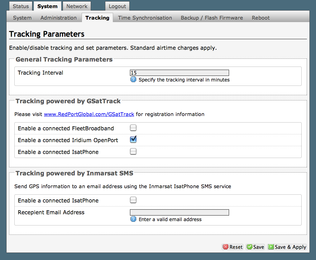 Optimizer GPS Tracking Setup