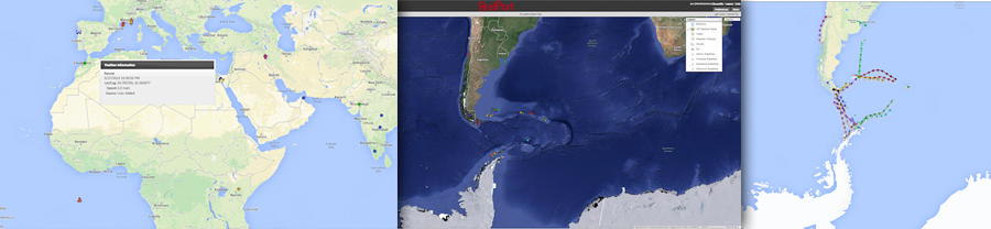 RedPort Satellite GPS Tracking Screenshots